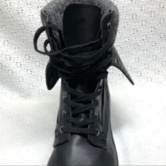 NEW MIA Black Ankle Combat Biker Boots Size 8.5 - Picture 5 of 8